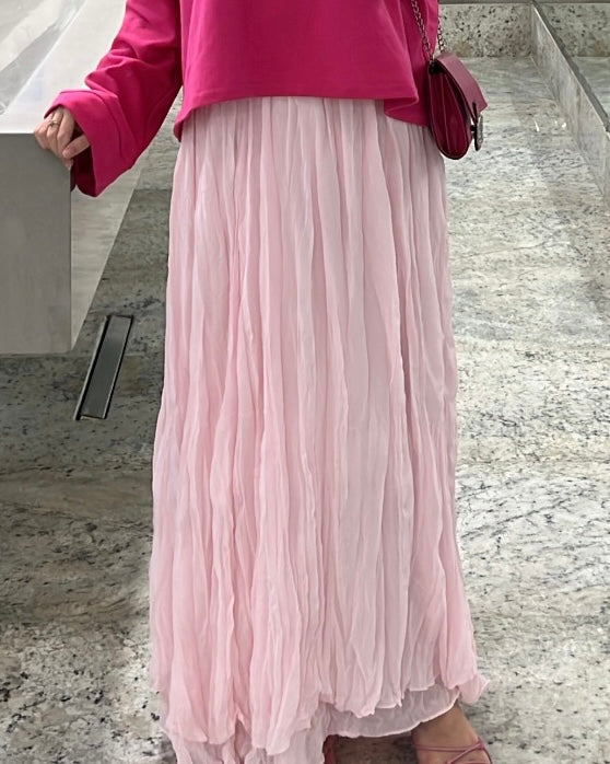 Crushed skirt