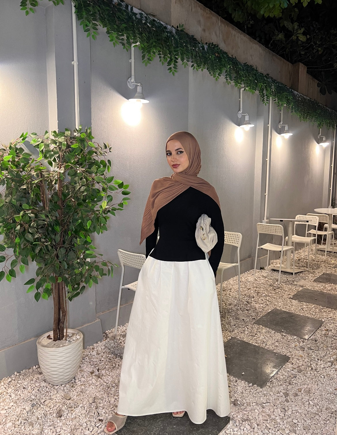 Poplin skirt