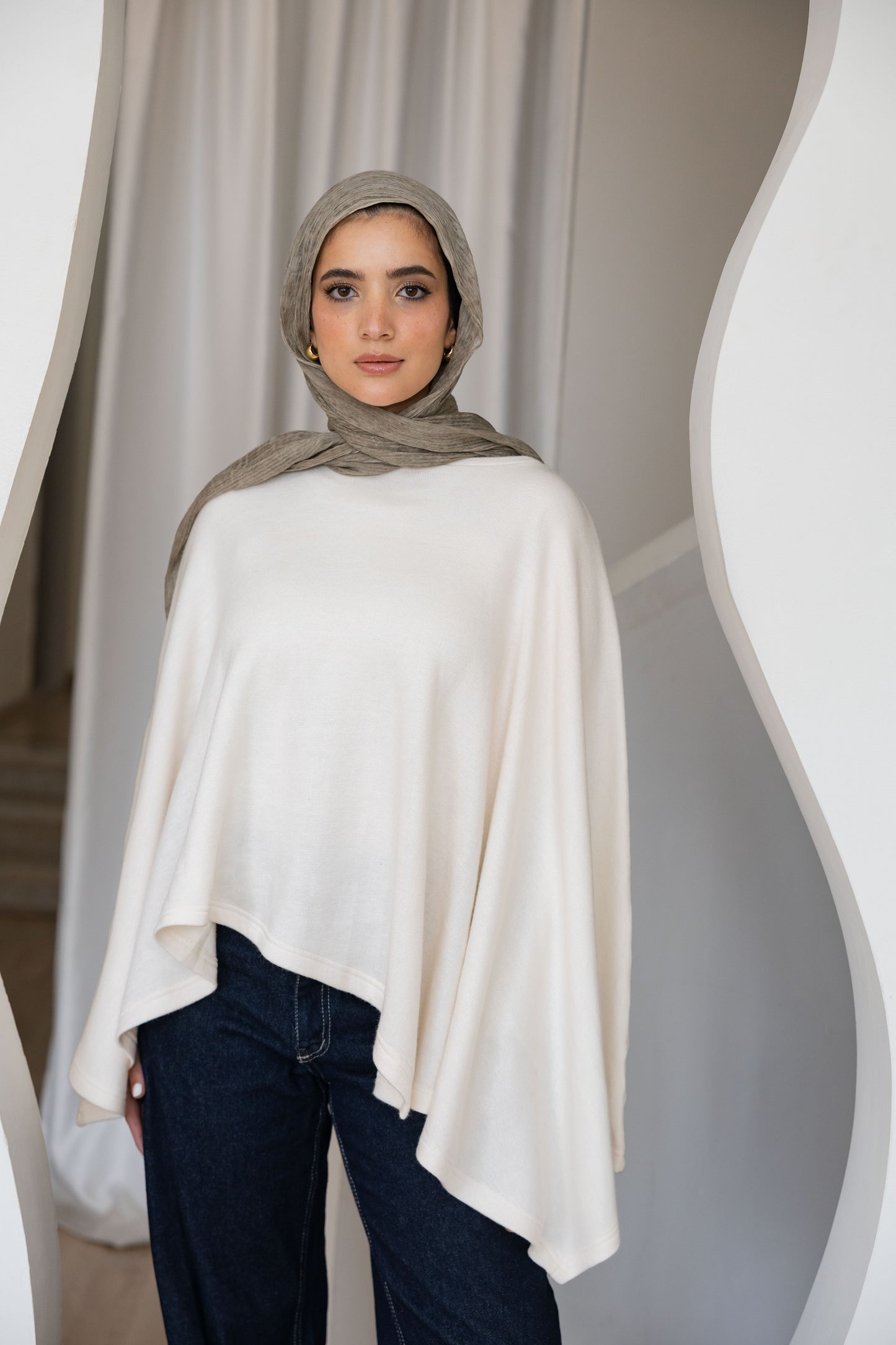 Knitted cape