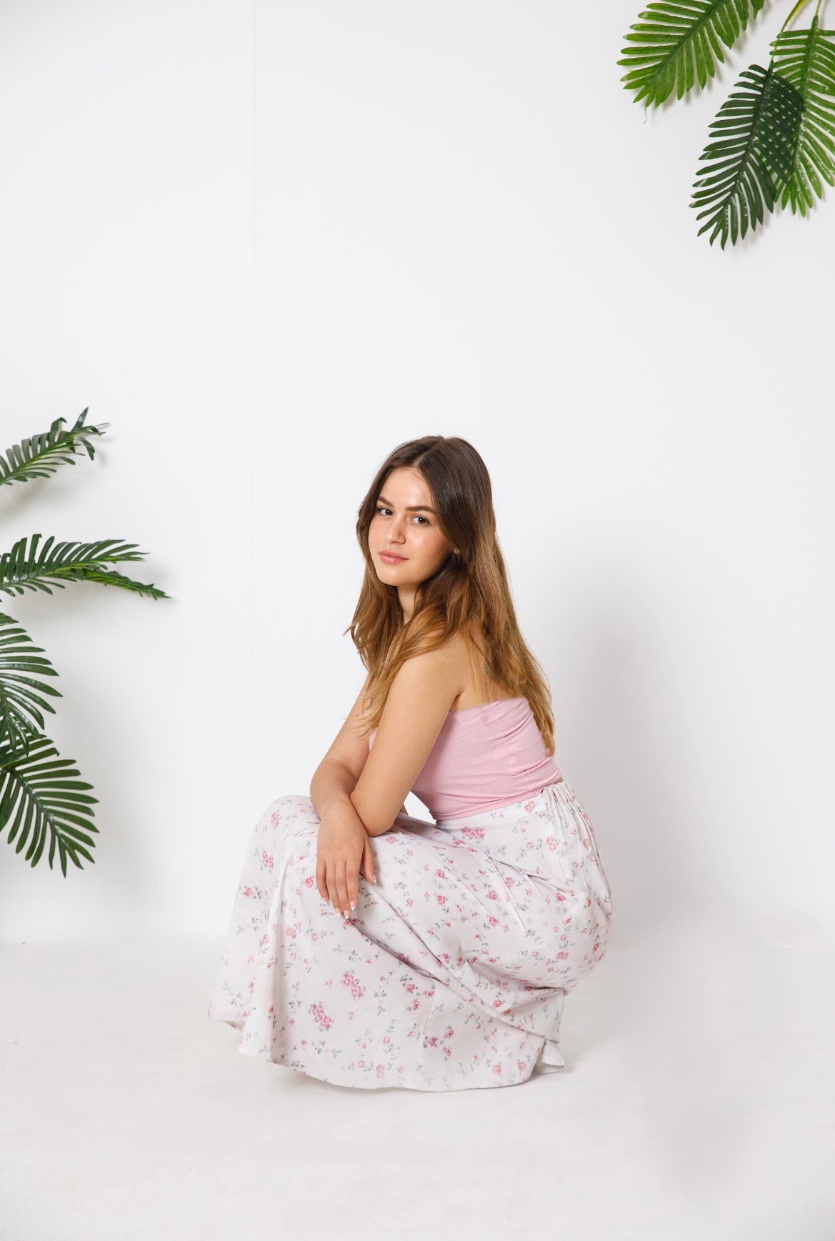 Rosy petals skirt