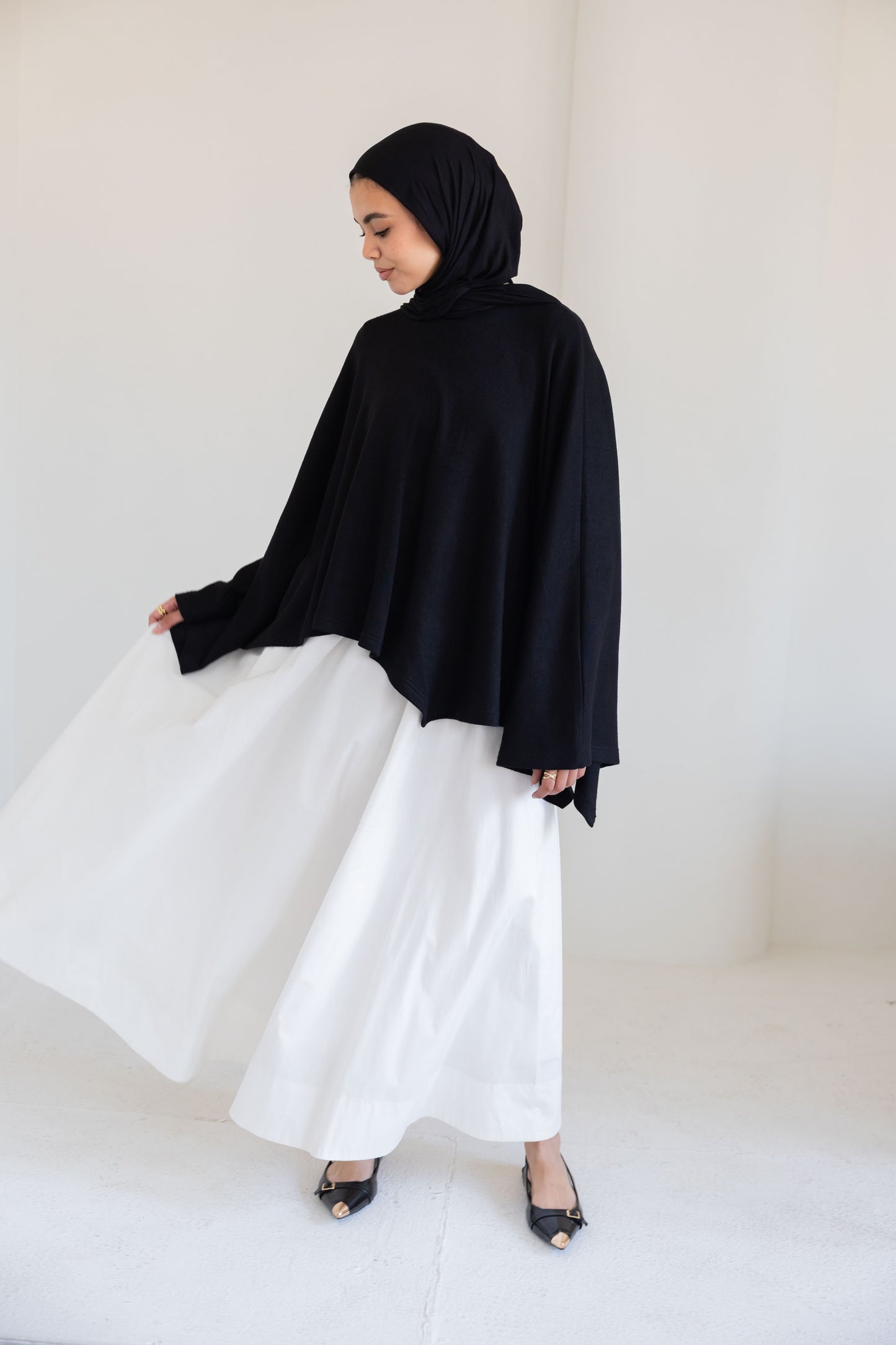 Poplin skirt