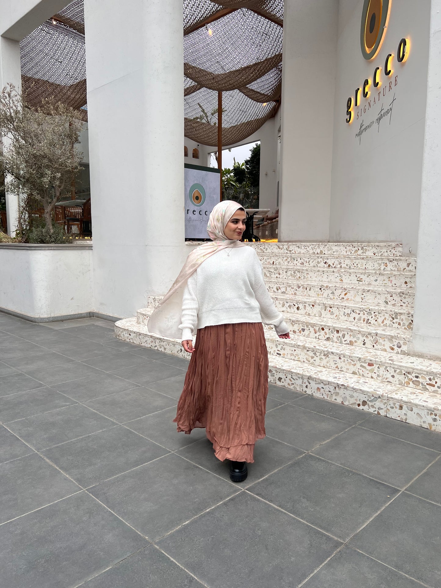 Crushed skirt