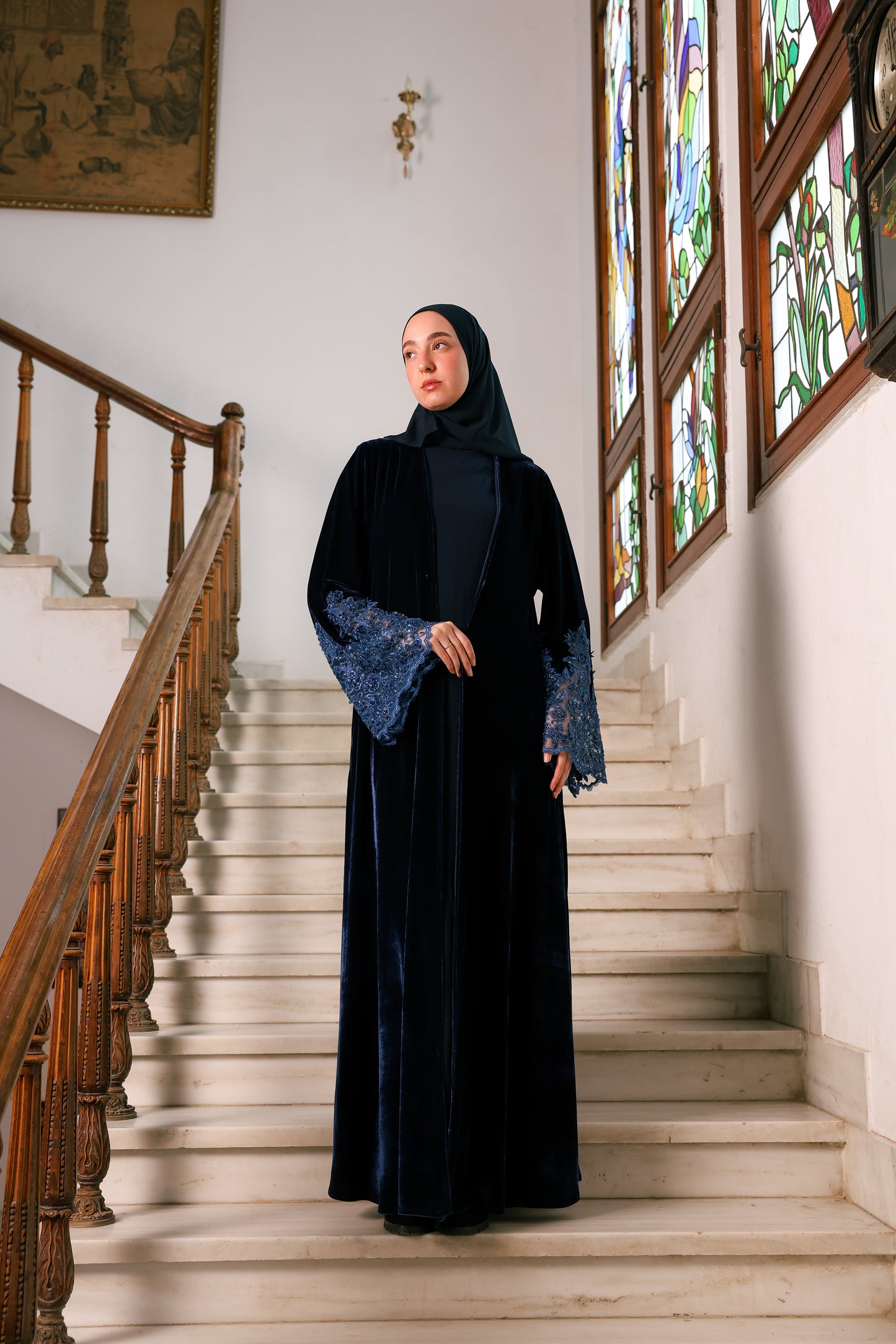 Velvet abaya