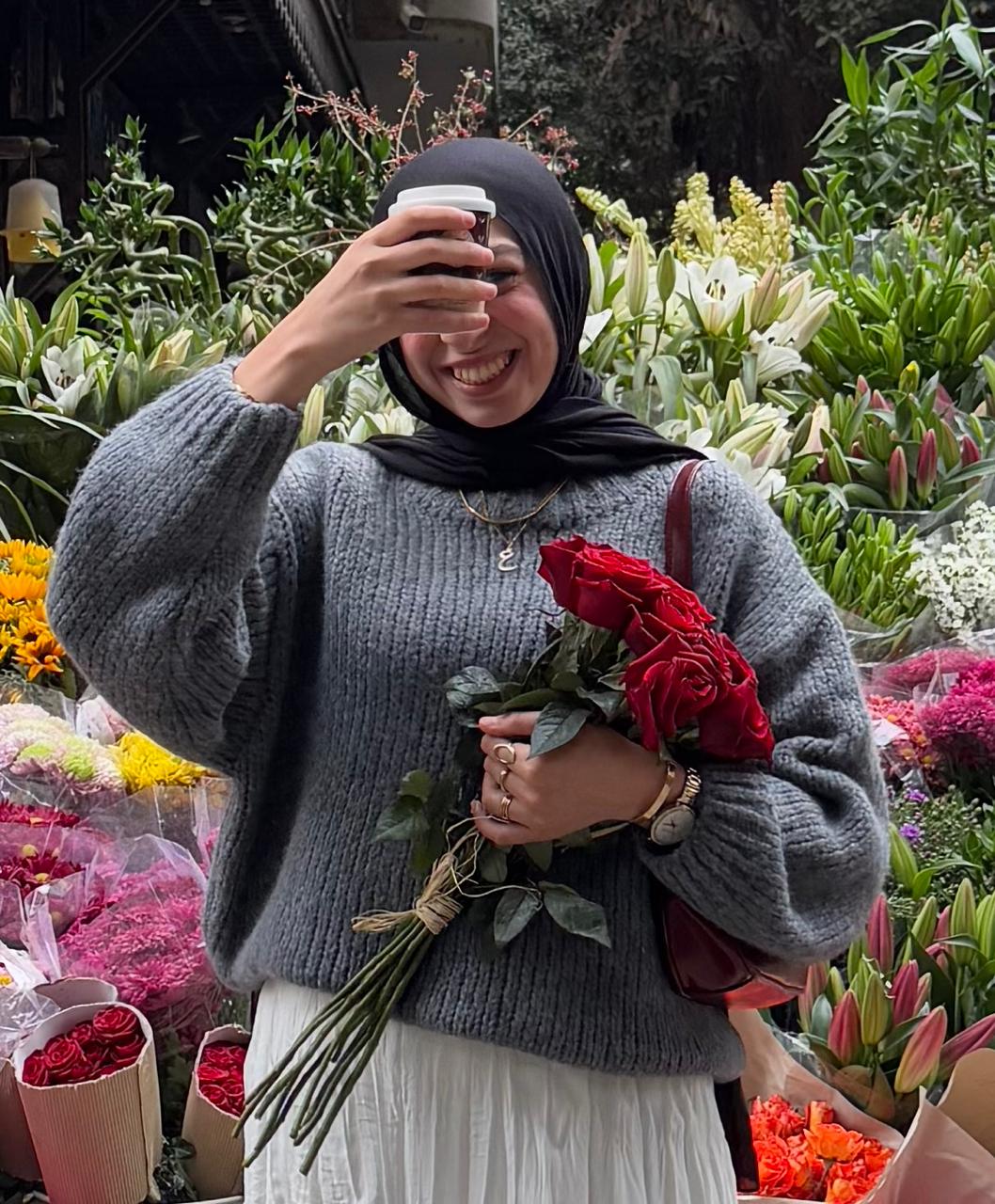 Oversized knitted sweater