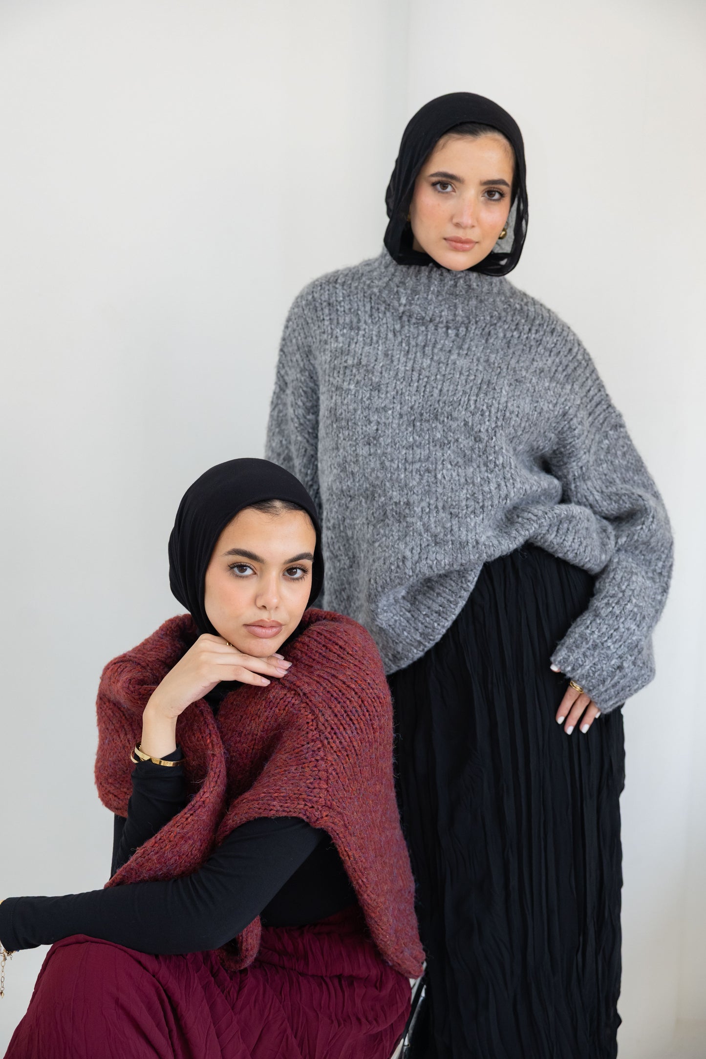 Oversized wool pullover