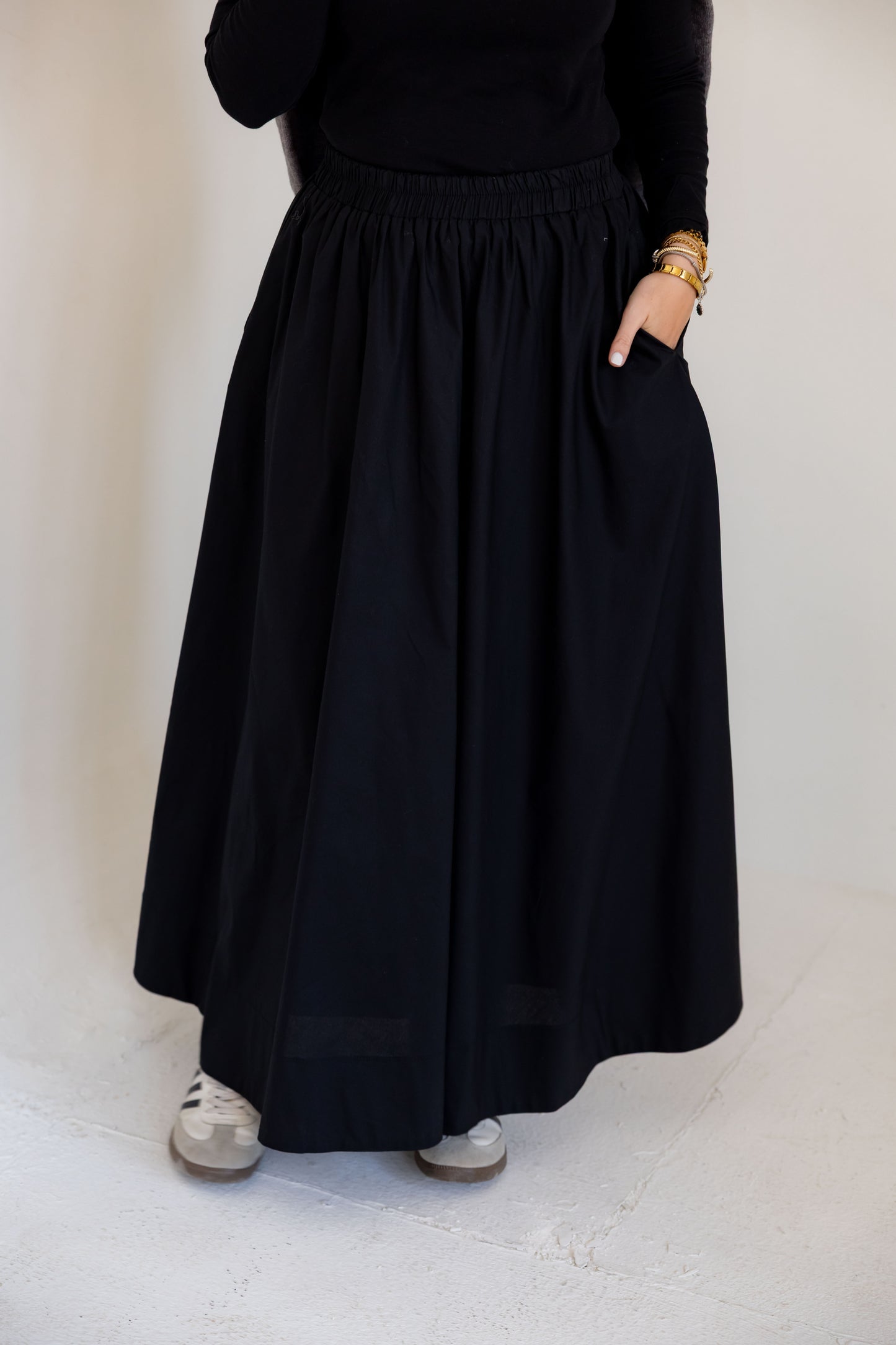 Poplin skirt