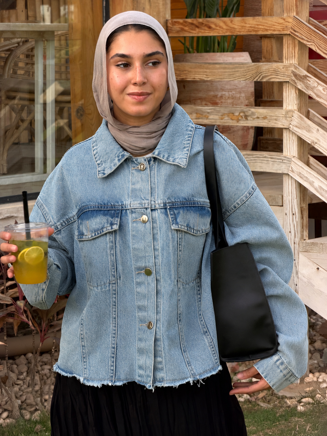 Plain denim jacket