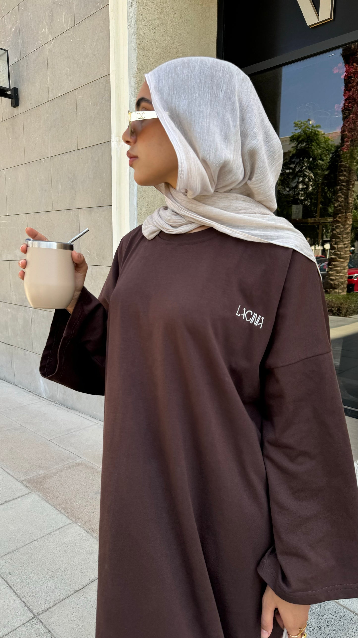Cotton long T-shirt