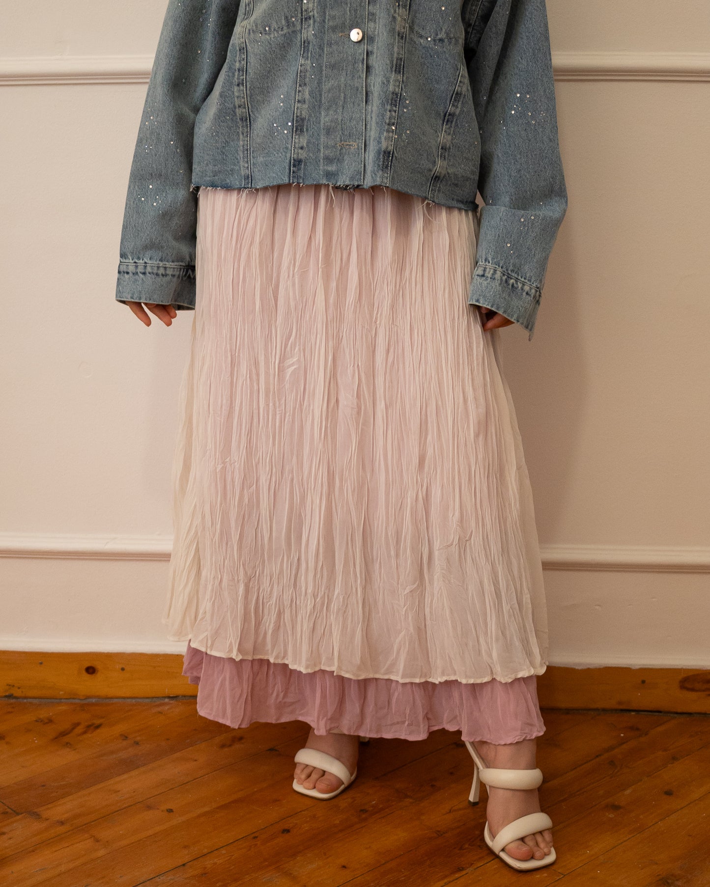 Crushed skirt